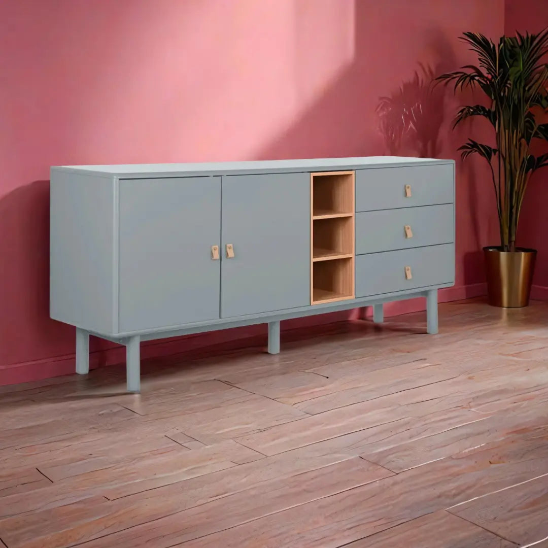 Buffet Bleu Gris Home ESPRIT