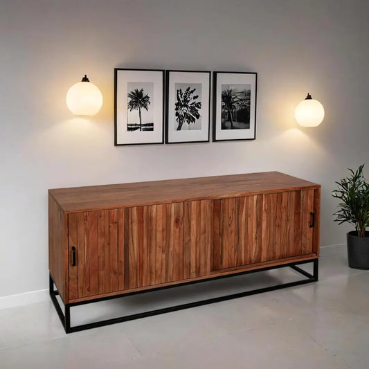 Buffet Marron en Acacia Romimex