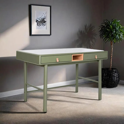 Bureau Vert Bois Home ESPRIT