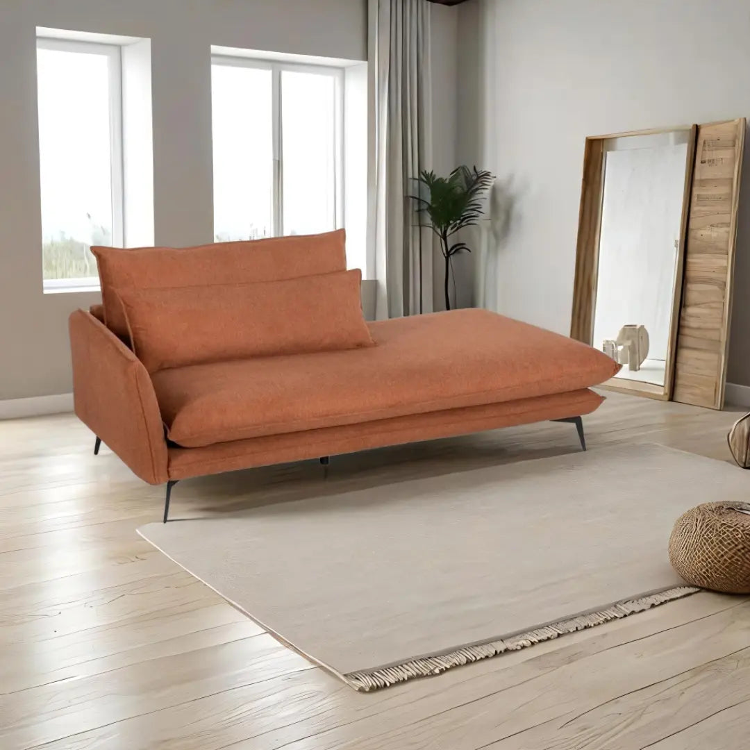 Canapé chaise longue Marron BigBuy Home