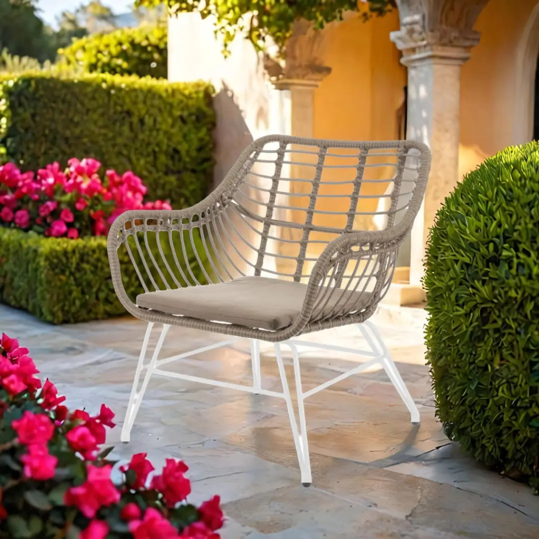 Chaise de jardin rotin BigBuy Home