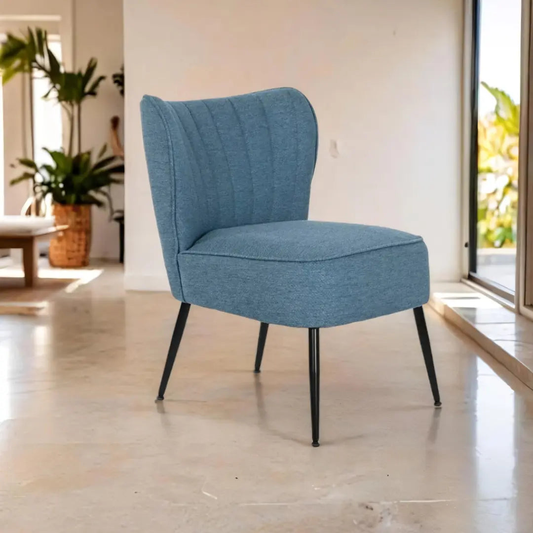 Fauteuil Bleu Métal DKD Home Decor