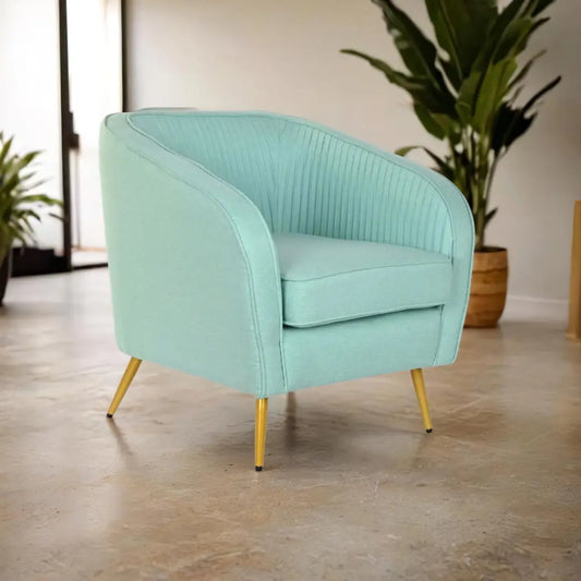 Fauteuil Vert Doré Métal DKD Home Decor