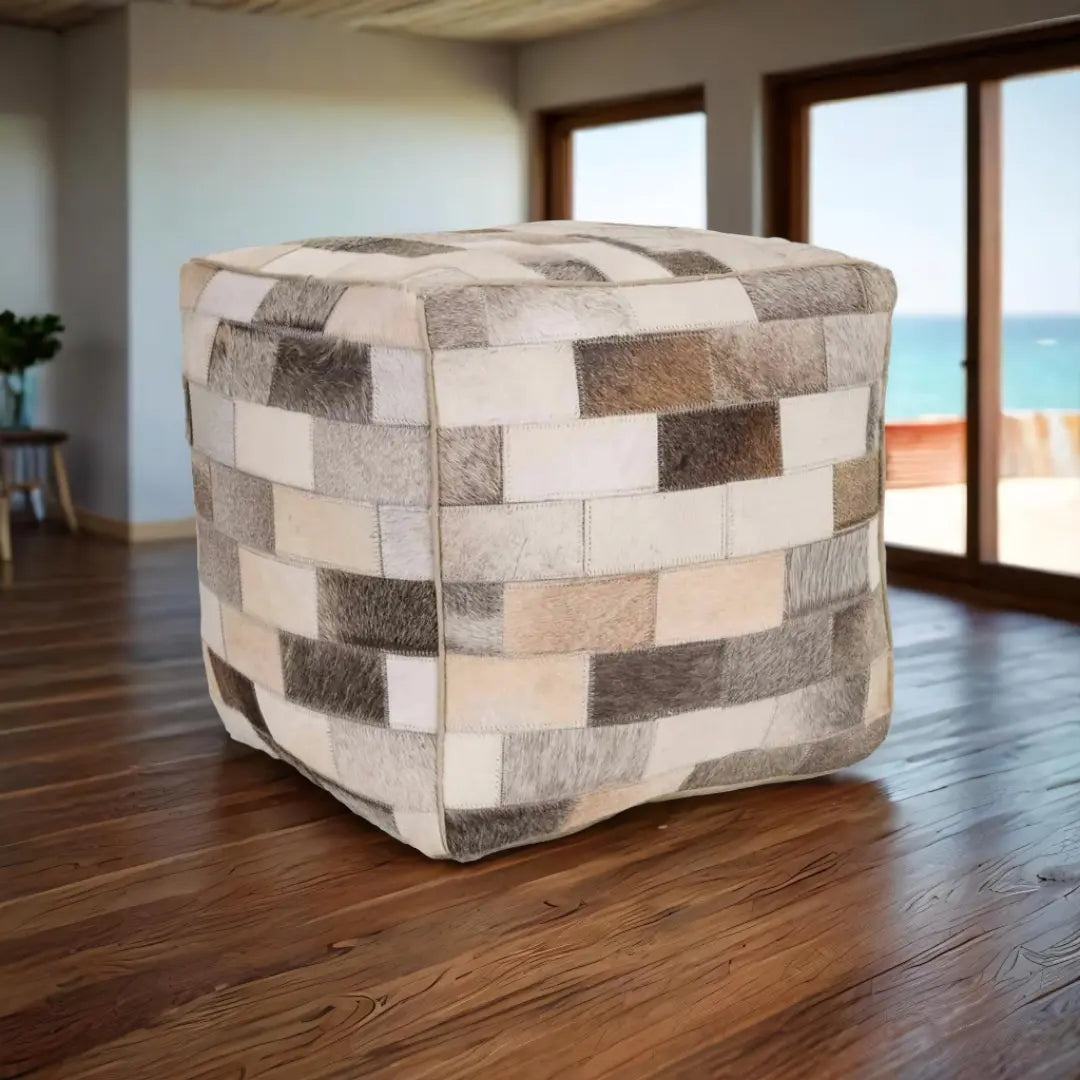 Pouf en Cuir Alexandra House Living