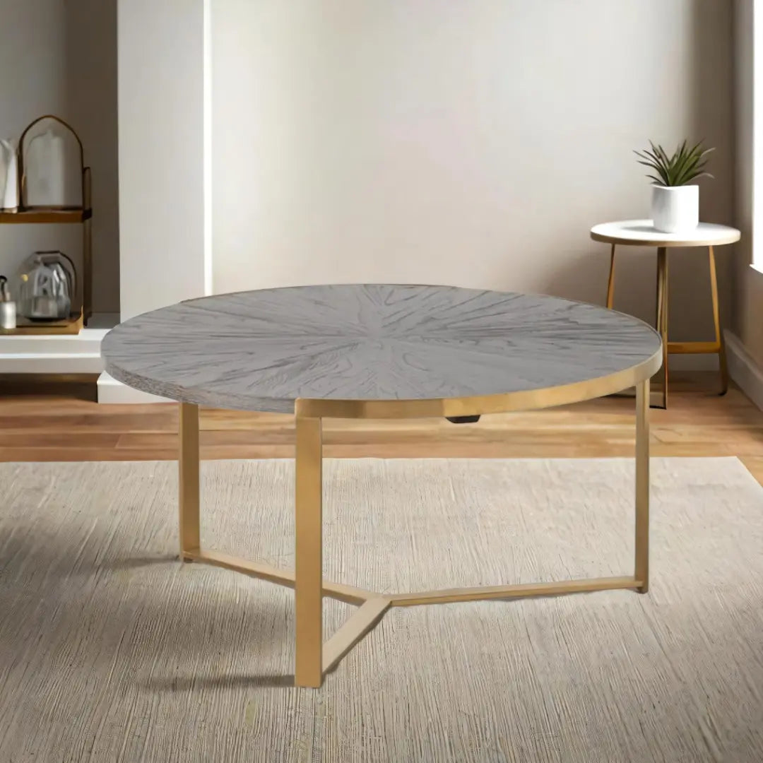 Table Basse Doré Brun foncé BigBuy Home