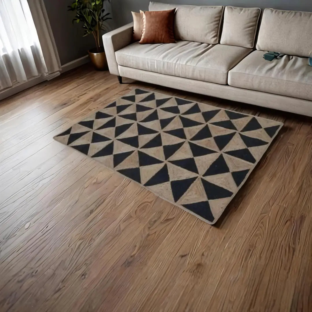 Tapis Noir Naturel Romimex