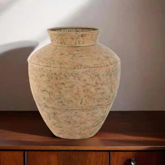 Vase Beige Métal Home ESPRIT