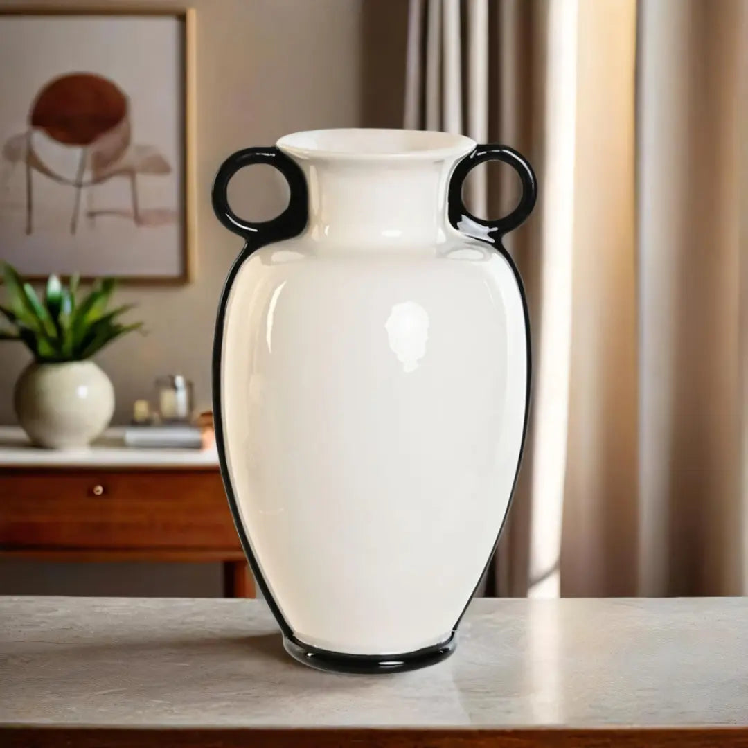 Vase Bicolore Céramique Moderne Home ESPRIT