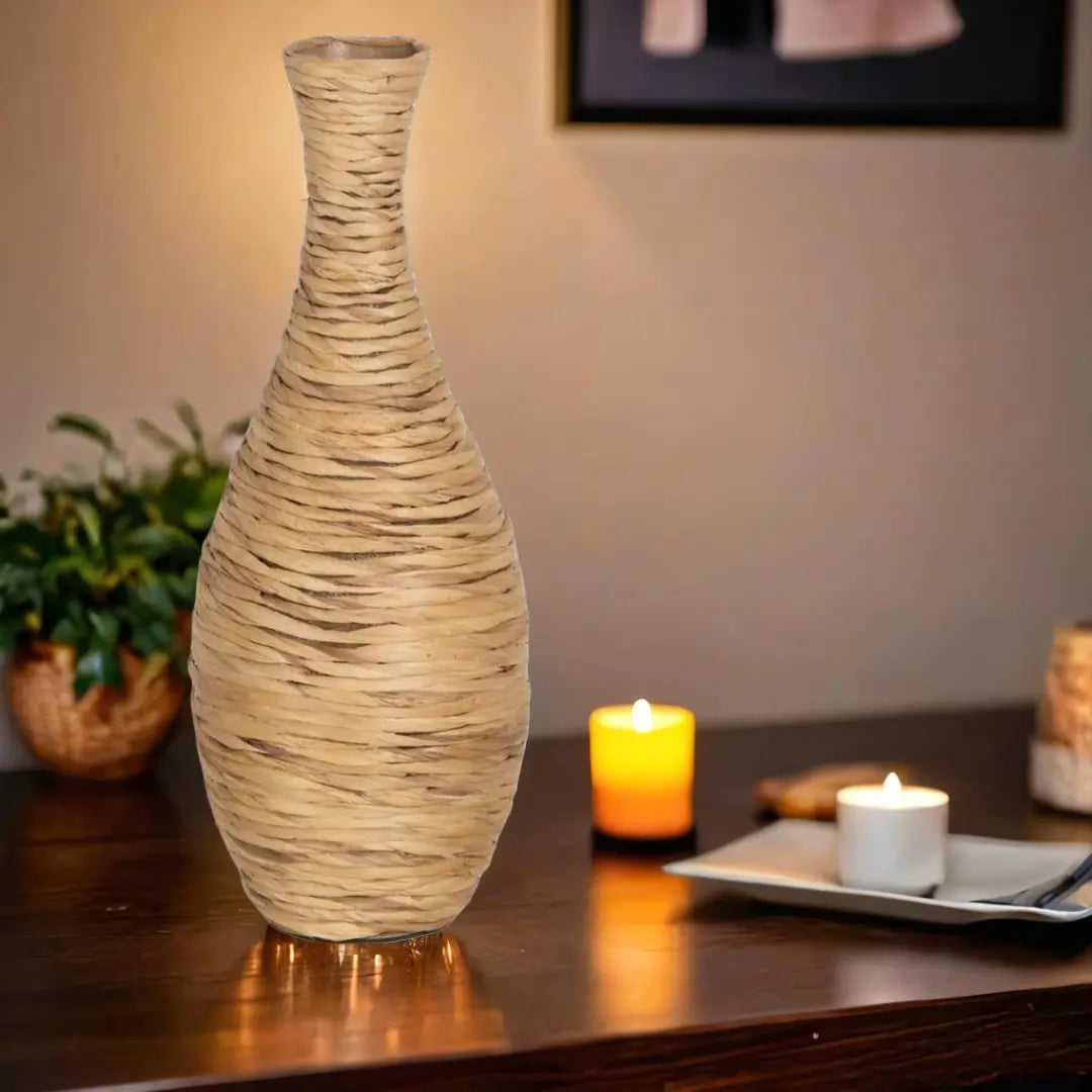 Vase Naturel Fibre naturelle 60cm BigBuy Home